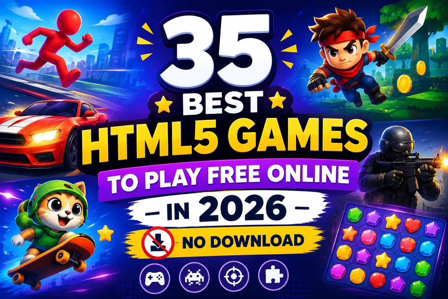 35 Best HTML5 Games to Play Free Online in 2026 (No Download)